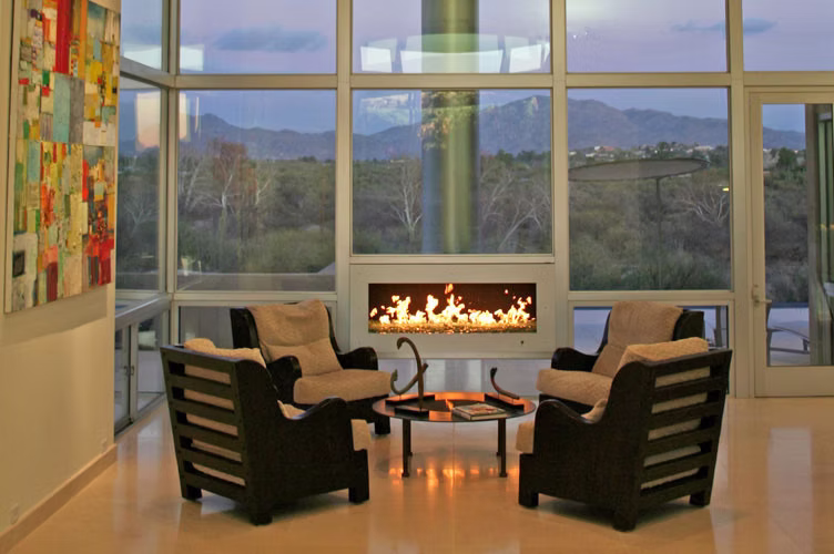 Luxury architectural fire feature