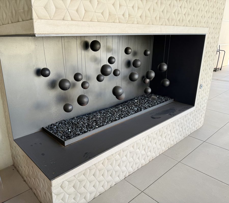 Luxury residential fire environment