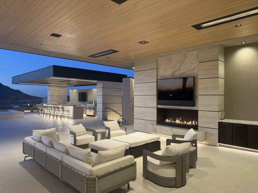 Custom luxury fireplace